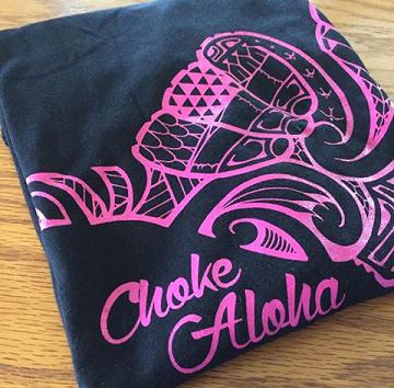 aloha choke pink october top