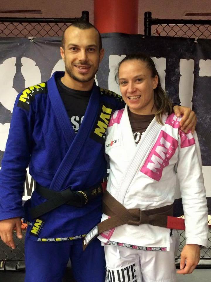 Livia Gluchowska and Lachlan Giles bjj absolute mma melbourne australie