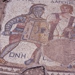 Mosaic of the gladiator Kourion