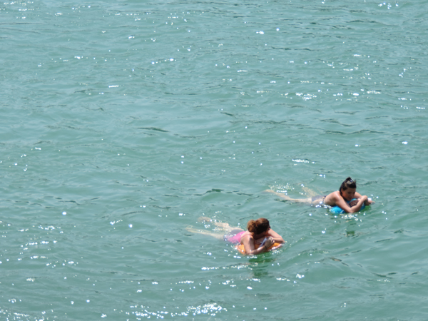 Swimming in the Rhin river