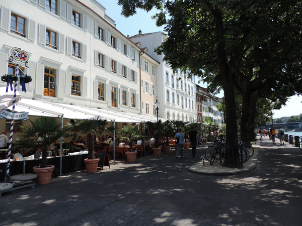 Charming riverside along the Rhin