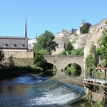 Les berges de l'Alzette dans le Grund Luxembourg