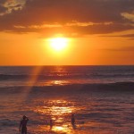 Couché de soleil à Canggu Bali