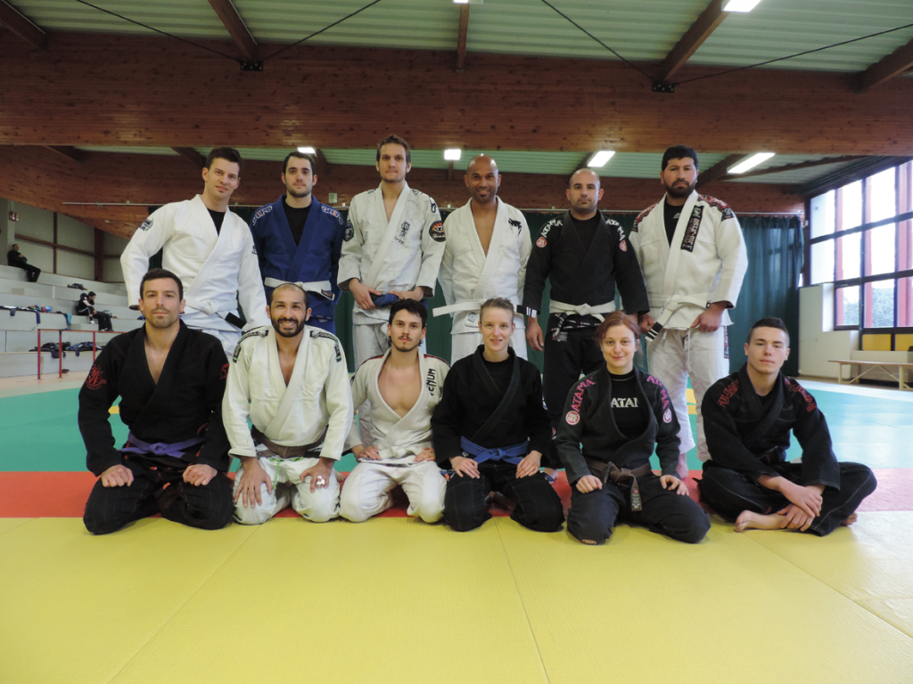 Hélène Wenger Malicia Team BJJ visiting Gracie Barra Strasbourg