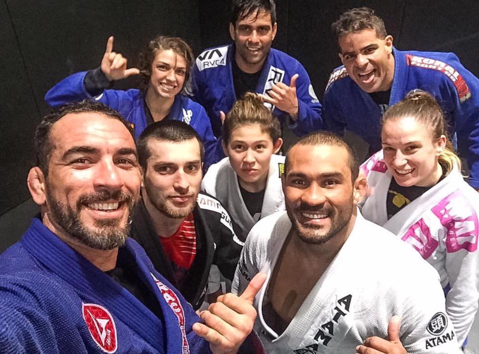 Livia Gluchowska with Braulio Estima and Mackenzie Dern